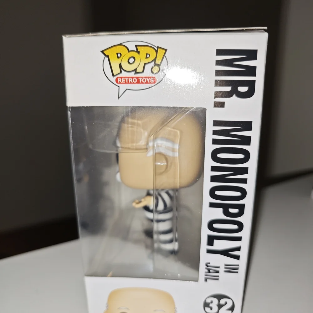 Funko Retro Toys Mr. Monopoly in Black and White Jail Outfit - Picture 2 of 4